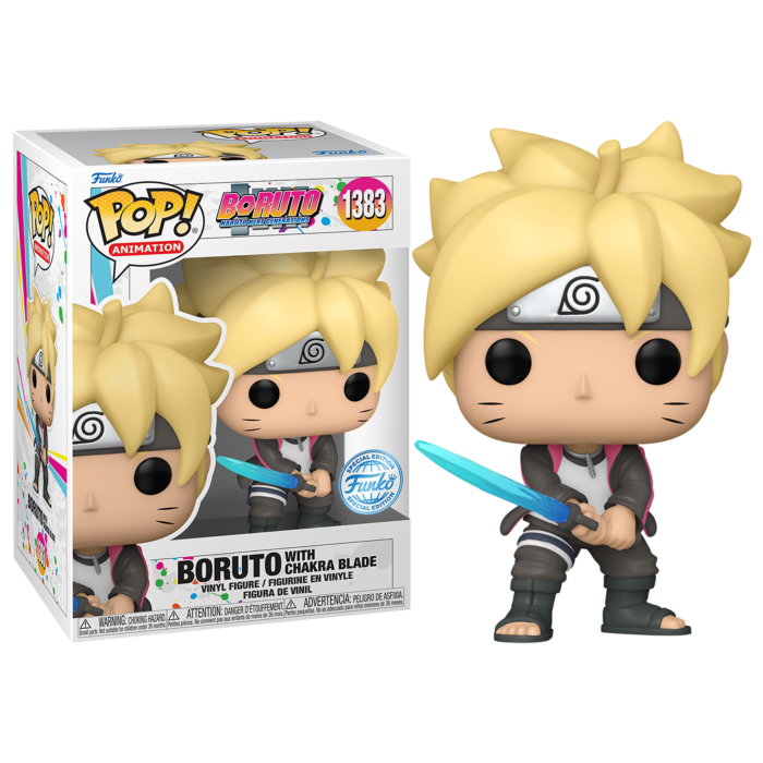**CHASE & COMMON BUNDLE** FUNKO POP! ANIMATION: BORUTO with CHAKRA BLADE #1383 **AAA EXCLUSIVE**
