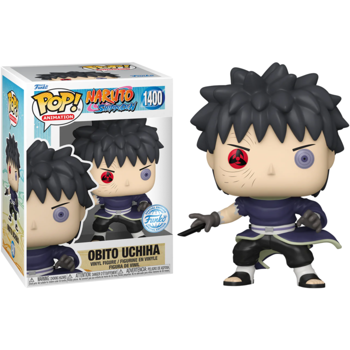 SPECIAL EDITION EXCLUSIVE Funko Pop! Naruto Shippuden Unmasked Obito Uchiha #1400