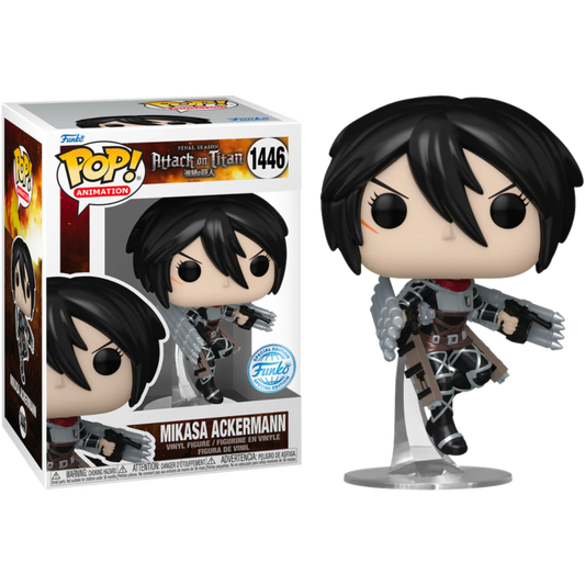 Funko Pop! Anime ATTACK ON TITAN MIKASA ACKERMAN METALLIC FINAL SEASON #1446 [SPECIAL EDITION EXCLUSIVE]