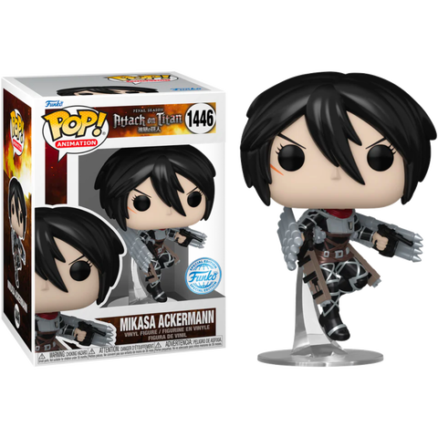 Funko Pop! Anime ATTACK ON TITAN MIKASA ACKERMAN METALLIC FINAL SEASON #1446 [SPECIAL EDITION EXCLUSIVE]