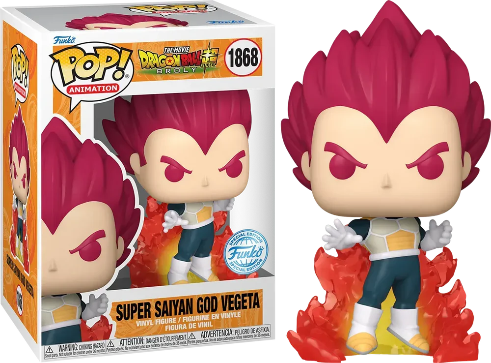 Funko Pop! Anime: Dragon Ball Super - Super Saiyan God Vegeta #1868 [Special Editon]