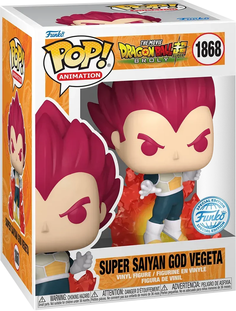 Funko Pop! Anime: Dragon Ball Super - Super Saiyan God Vegeta #1868 [Special Editon]