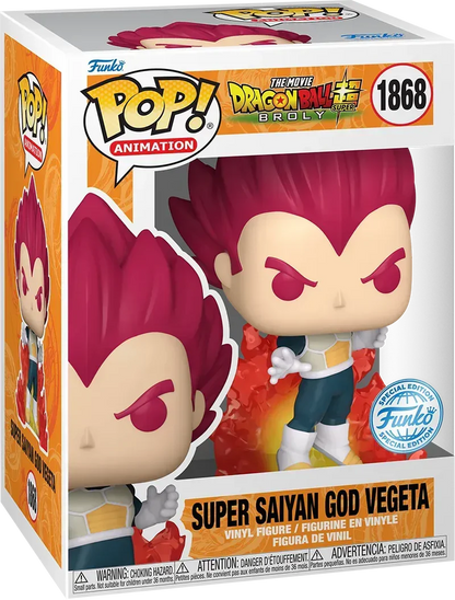 Funko Pop! Anime: Dragon Ball Super - Super Saiyan God Vegeta #1868 [Special Editon]