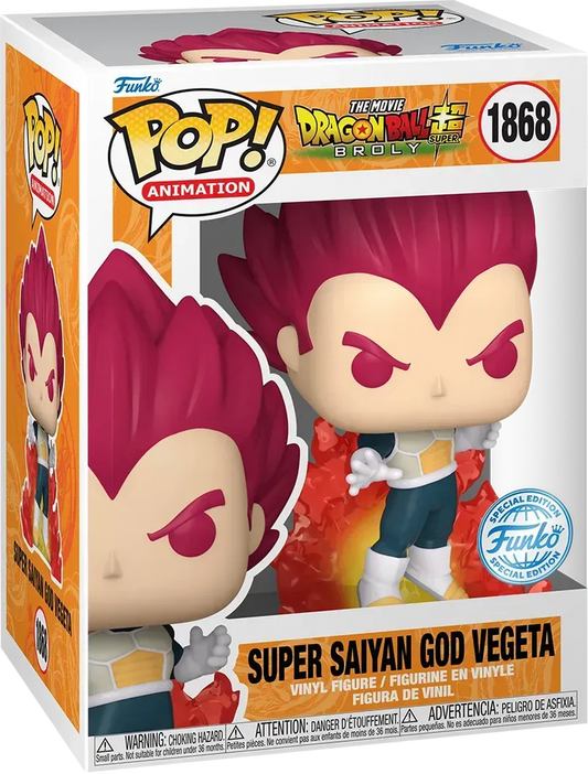 Funko Pop! Anime: Dragon Ball Super - Super Saiyan God Vegeta #1868 [Special Editon]