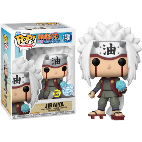 SPECIAL EDITION EXCLUSIVE Funko Pop! Naruto Shippuden JIRAIYA with RASENGAN GLOW IN THE DARK #1481