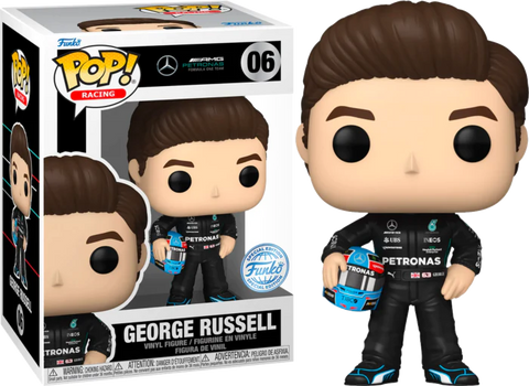 FUNKO POP! RACING MERCEDES-AMG PETRONAS FORMULA ONE TEAM GEORGE RUSSELL W/ HELMET #06 [SPECIAL EDITION]