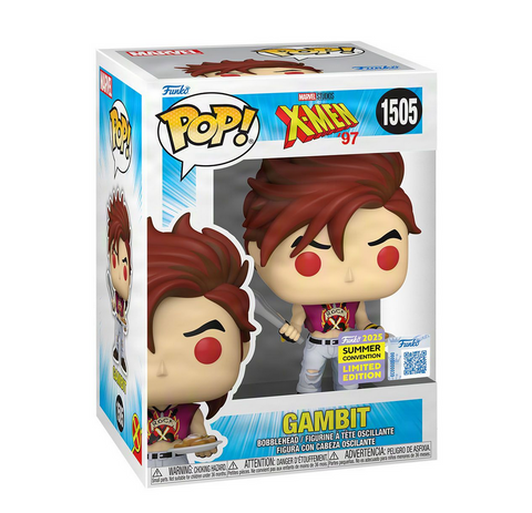 Funko Pop! Marvel: X-Men '97 - Gambit (with Beignets #1505 [2025 SDCC Summer Convention Exclusive] *PREORDER*