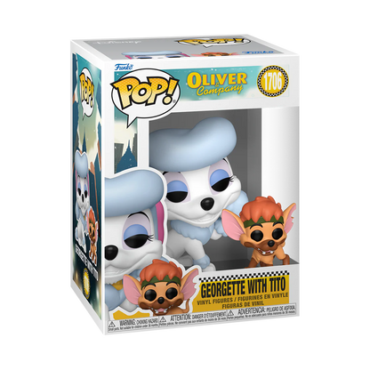 Funko Pop! Disney: Oliver And Company - Dodger with Oliver / Georgette with Tito