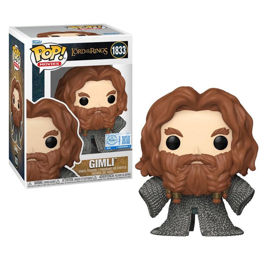 Funko Pop! Movies: Lord Of The Rings (LOTR) - Gimli (Chainmail Armor) #1833 [Funko Special Edition] *PREORDER*