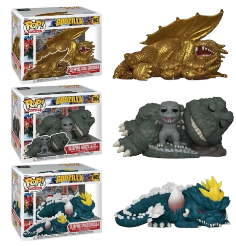 Funko Pop! Movies: Godzilla - Sleeping King Ghidorah / Sleeping Spacegodzilla / Sleeping Godzilla with Minilla *PREORDER*