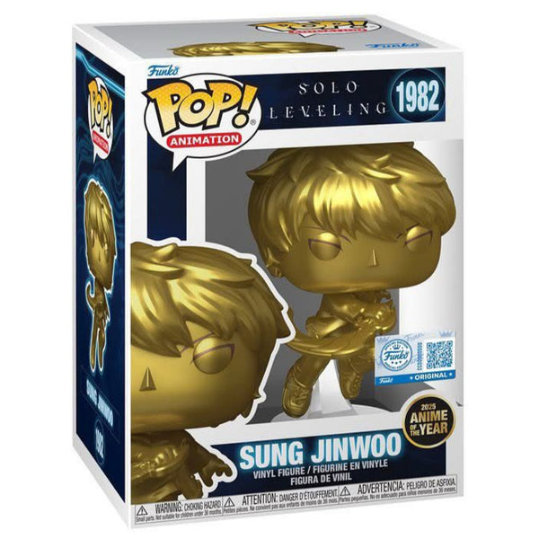 Funko Pop! Anime: Solo Leveling - Sung Jinwoo (Metallic Gold