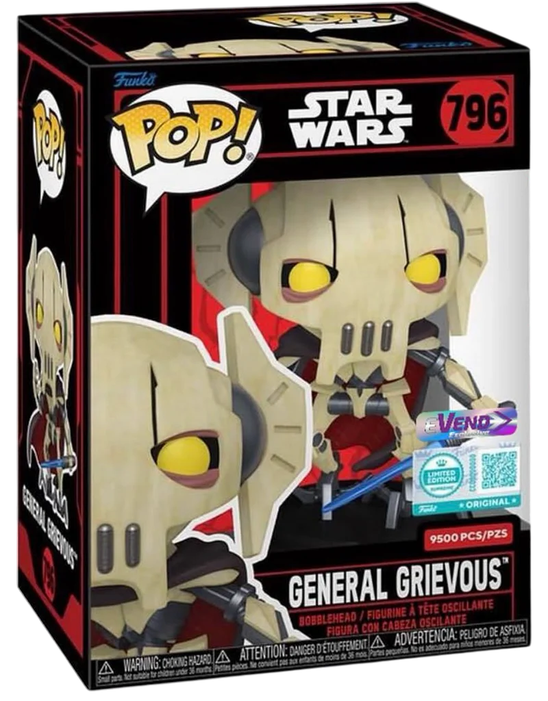Funko Pop! Star Wars - General Grievous #796 [2025 New York Comic Funko Pop! Star Wars - General Grievous #796 [2025 New York Comic