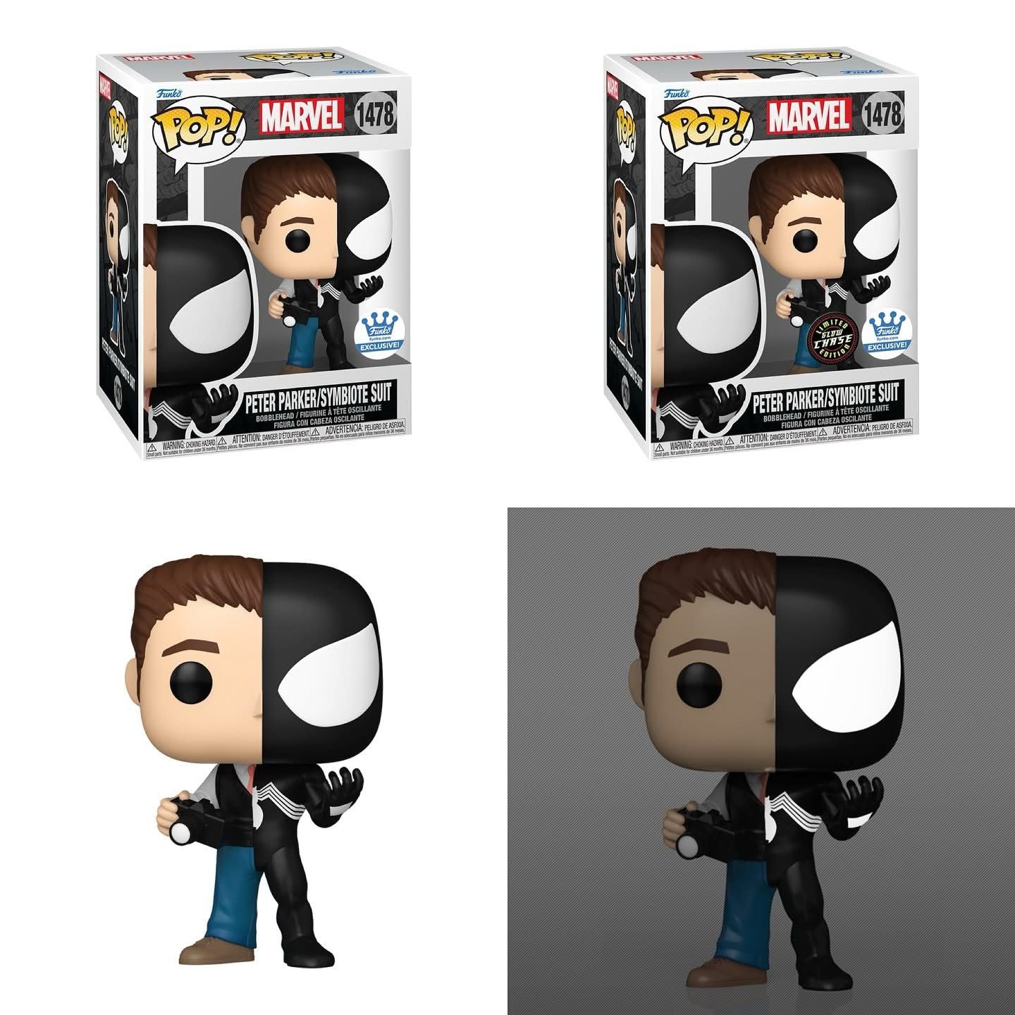 Funko Pop! Marvel: Spider-Man - Peter Parker / Symbiote Suit #1478 [Funko Shop Exclusive] *PREORDER*