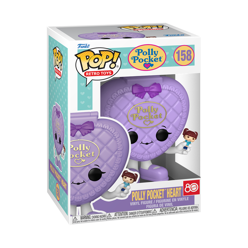 Funko Pop! Retro Toys: Polly Pocket - Polly Pocket Flower #157 / Polly Pocket Heart #158 *PREORDER*