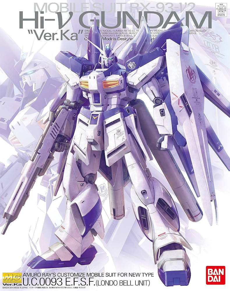Bandai: Gunpla - RX-93-V2 Hi-V (Nu) Gundam Master Grade [MG] 1/100 Ver.Ka Model Kit *PREORDER*