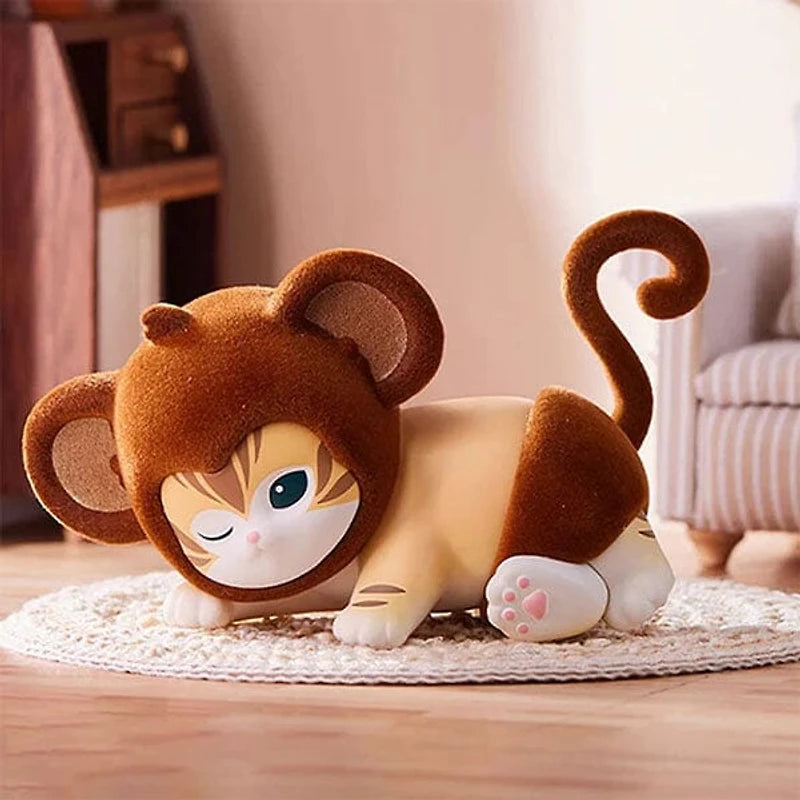 Miniso x Mofusand - Fluffy Party Flocked Collectible Figurine Blind Box