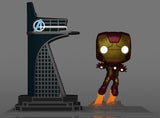 Funko Pop! TOWN AVENGERS TOWER & IRON MAN  #35 GLOW [PX EXCLUSIVE] *PREORDER*