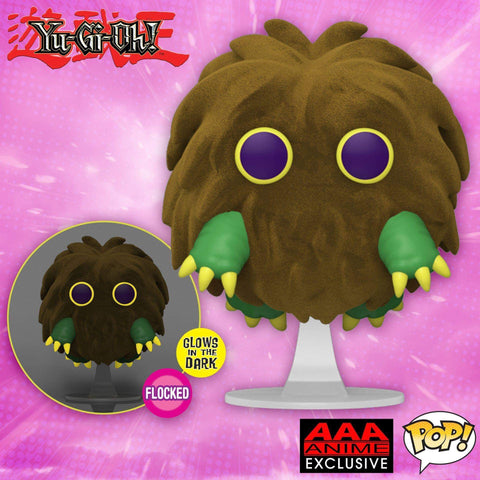 Funko Pop! Anime Yu-Gi-Oh! - Kuriboh (Flocked) #1455 [AAA Anime Exclusive - GITD]