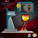 Funko Pop! TOWN AVENGERS TOWER & IRON MAN  #35 GLOW [PX EXCLUSIVE] *PREORDER*