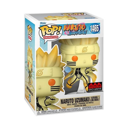Funko Pop! Anime: Naruto Shippuden - Naruto Uzumaki with Kurama Link Mode #1465 [AAA Anime Exclusive]