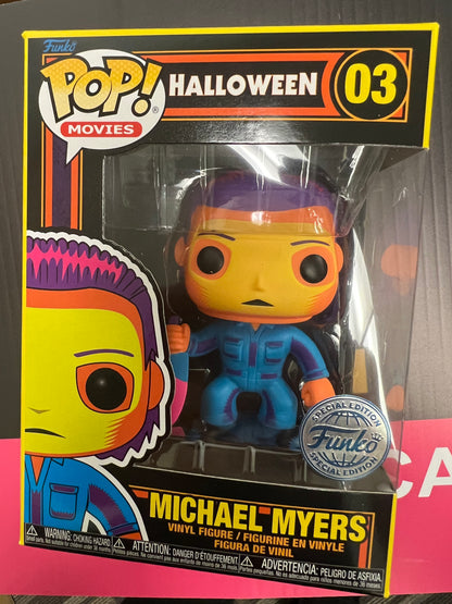 FUNKO POP! HORROR HALLOWEEN MICHAEL MYERS BLACK LIGHT [EE EXCLUSIVE] #03