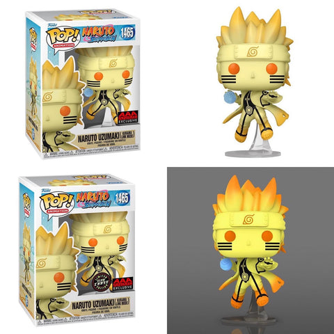 Funko Pop! ANIMATION NARUTO UZUMAKI with KURAMA LINK MODE #1465 [AAA EXCLUSIVE] *PREORDER*