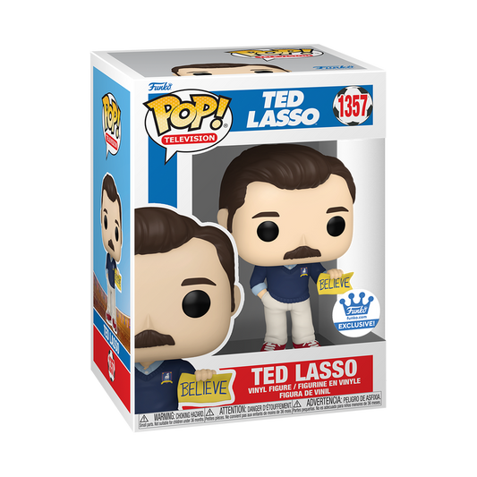 Funko Pop! TED LASSO with I believe sign #1357 [FUNKO SHOP EXCLUSIVE] *PREORDER*