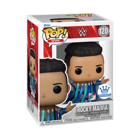 Funko Pop! Sports: WWE - Rocky Maiva (Metallic) #120 [Funko Shop Exclusive]