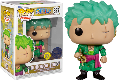 Funko Pop! Anime: One Piece - Roronoa Zoro #327 [KODY Trading Exclusive - GITD]