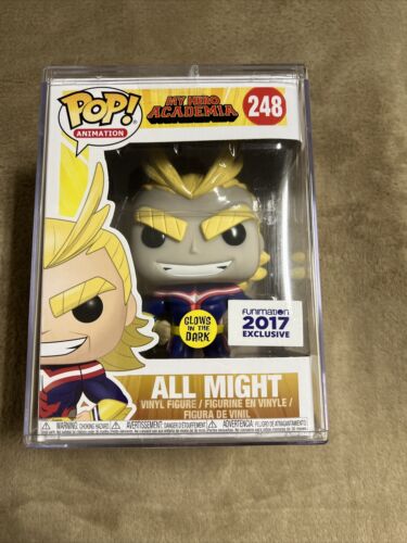 FUNKO POP! ANIMATION: MY HERO ACADEMIA [MHA] ALL MIGHT [GLOW IN THE DARK]  **2017 FUNIMATION EXCLUSIVE** #248