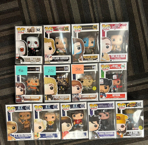 FUNKO POP! MOVIES: Saw, Flash Gordon, Braveheart, A Christmas Story, Jingle All the Way, Lord of the Rings, ET, Edward Scissorhands, Big Trouble in Little China **WEB ONLY**