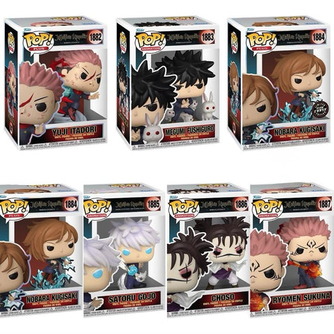 Funko Pop! Anime: Jujutsu Kaisen - Yuji Itadori / Megumi Fushiguro / Nobara Kugisaki / Satoru Gojo / Choso / Ryomen Sukuna