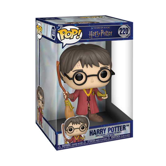 Funko Pop! Movies: Harry Potter - Jumbo 10" Harry Potter with Nimbus 2000 #220 *PREORDER*