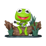 Funko Pop! Television: The Muppets - Deluxe Kermit with Banjo / First Mate Piggy / Fozzie Bear / Gonzo / Pepe The Prawn (Flocked) *PREORDER*