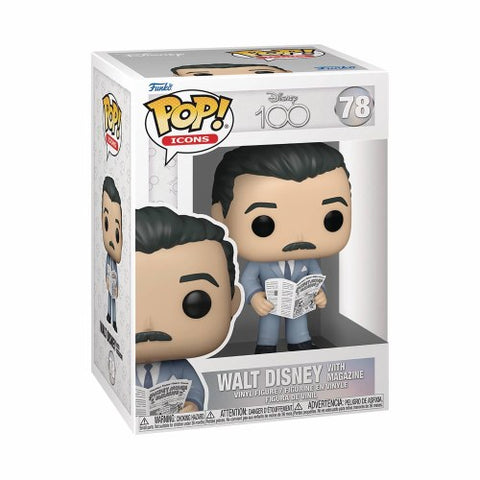 Funko Pop! ICONS DISNEY 100 WALT DISNEY WITH MAGAZINE #78