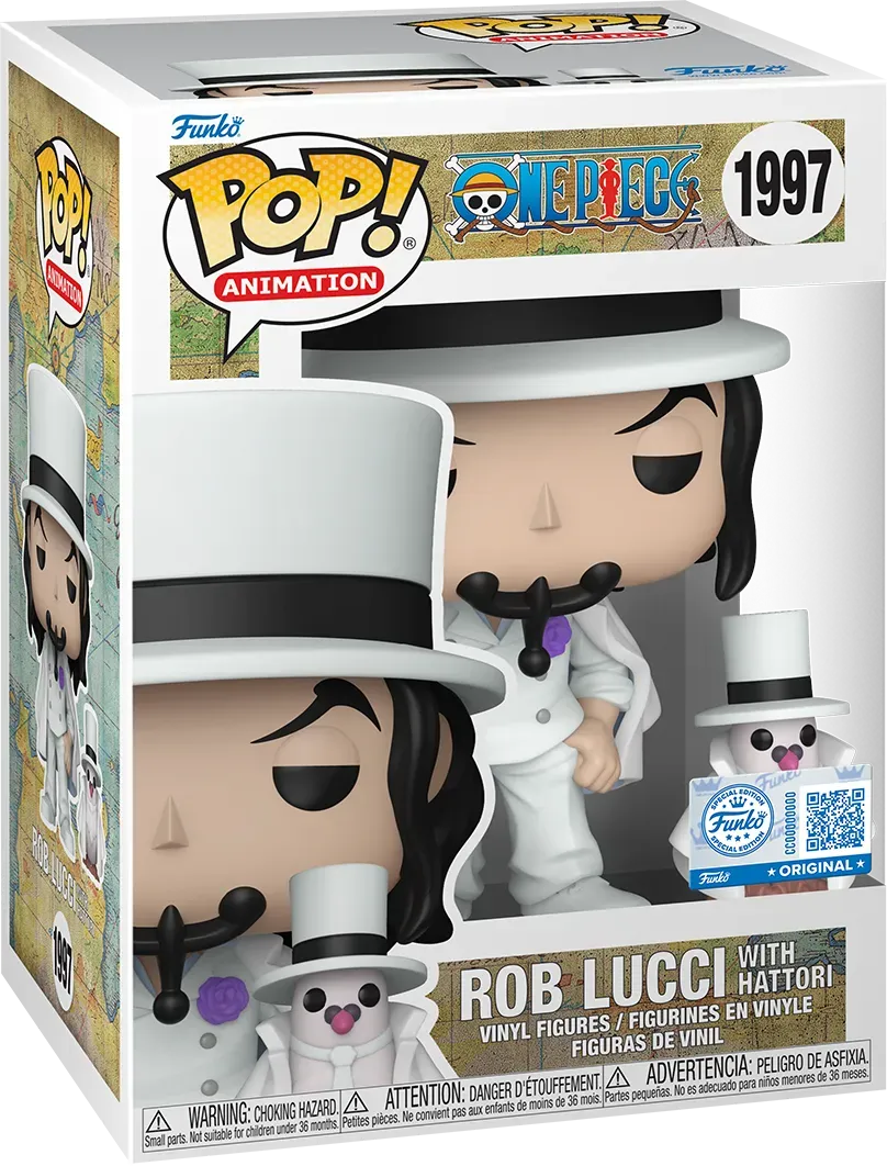 Funko Pop! Anime: One Piece - Rob Lucci with Hattori #1997 [Toy Temple Exclusive] *PREORDER*