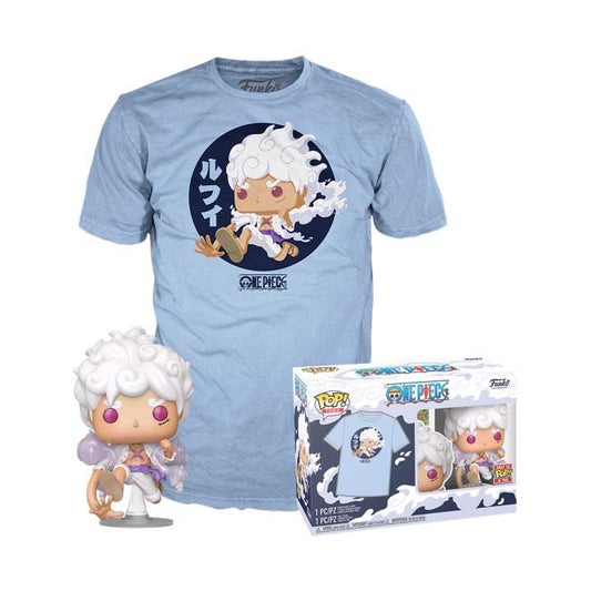 Funko Pop! Anime: One Piece - Luffy Gear Five T-Shirt Bundle