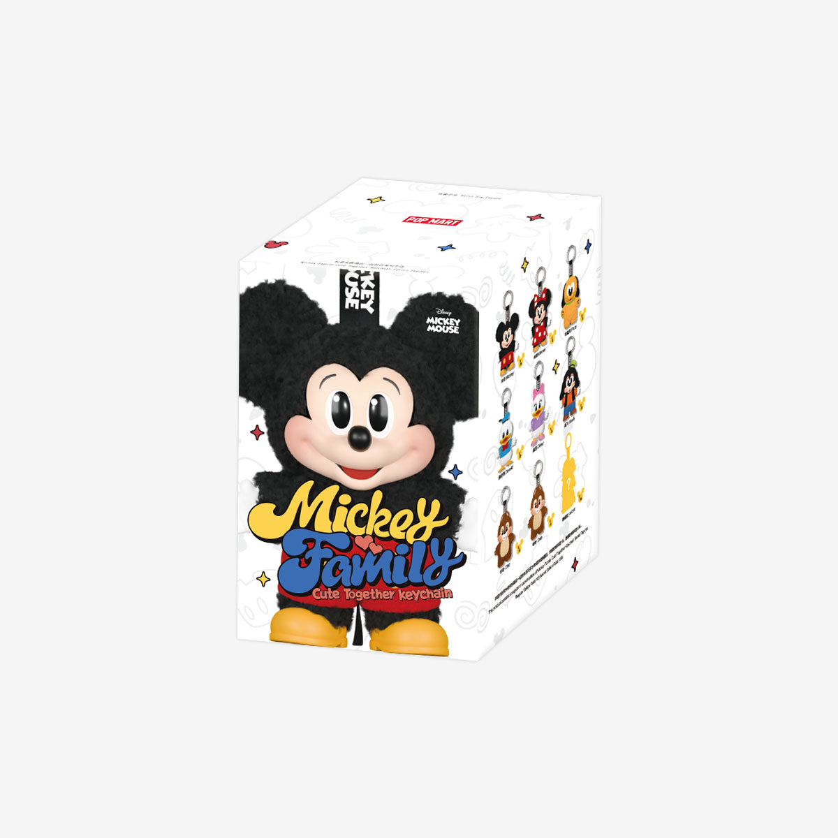 Authentic POP MART Mickey Family Cute Together Keychain