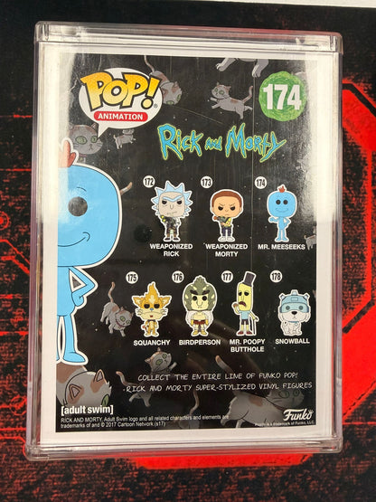 Funko Pop! Animation: Rick And Morty - Mr. Meeseeks #174 CHASE [SIGNED BY JUSTIN ROILAND]