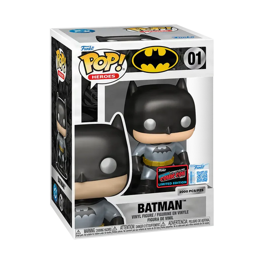Funko Pop! DC - Batman (Metallic) #01 [2025 New York Comic Con NYCC Official Convention Exclusive] *PREORDER*