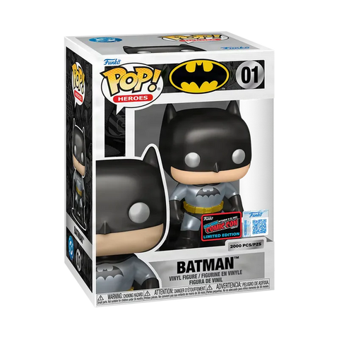 Funko Pop! DC - Batman (Metallic) #01 [2025 New York Comic Con NYCC Official Convention Exclusive] *PREORDER*