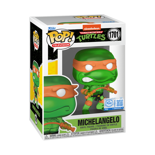 Funko Pop! Teenage Mutant Ninja Turtles: TMNT - Michelangelo (Translucent Green) #1701 [Funko Special Edition]