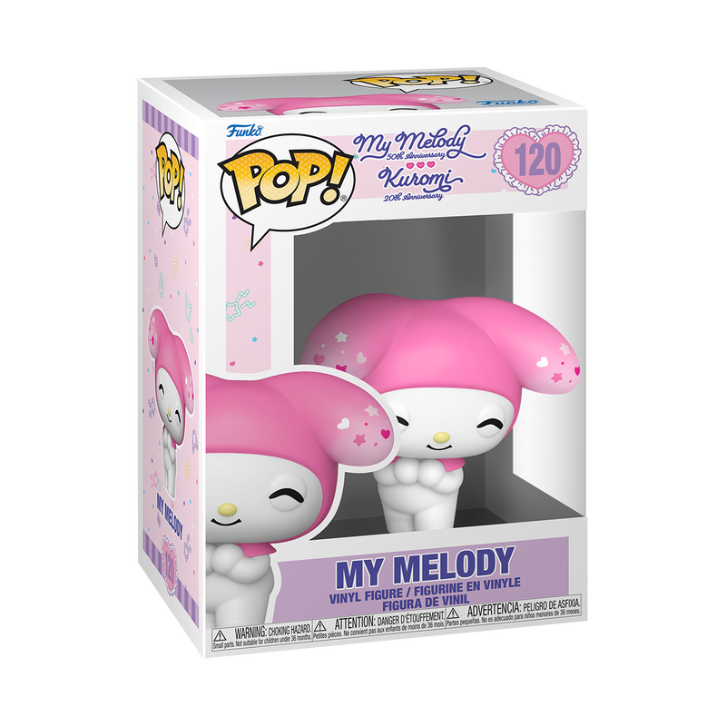 Funko Pop! Sanrio: Kuromi & My Melody (20th Anniversary) - Kuromi (Grumpy) #119 / My Melody #120 *PREORDER*