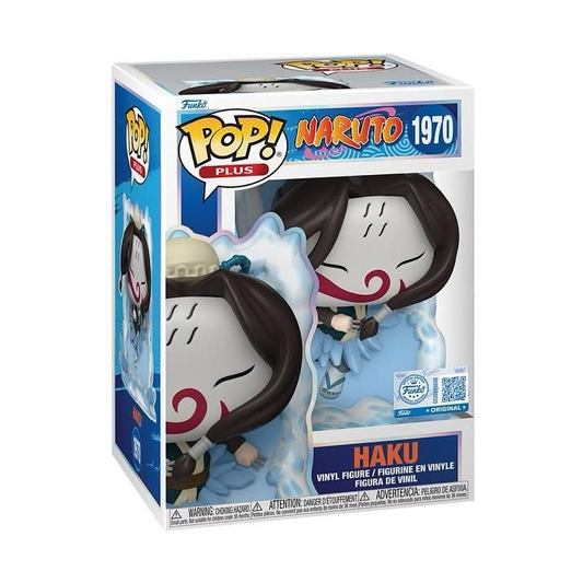 Funko Pop! Anime: Naruto - Plus! Haku #1970 / Sasuke Uchiha #1969 [GITD]