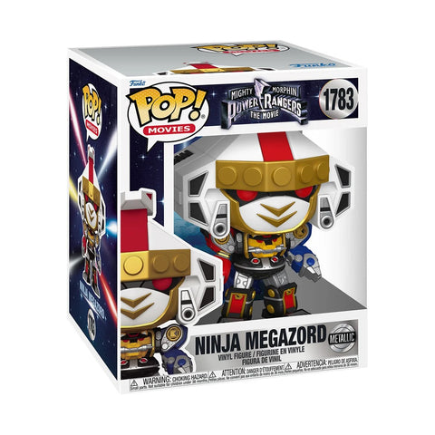 Funko Pop! Movies: Power Rangers - Super 6" Ninja Megazord (Metallic) #1783