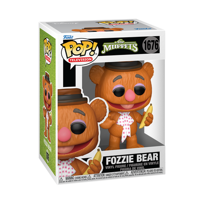 Funko Pop! Television: The Muppets - Deluxe Kermit with Banjo / First Mate Piggy / Fozzie Bear / Gonzo / Pepe The Prawn (Flocked) *PREORDER*