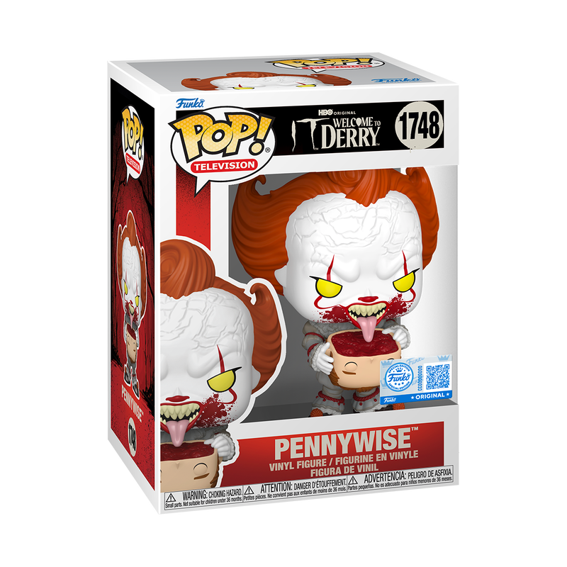 Funko Pop! Television: IT (Welcome To Derry) - Pennywise (with Head) #1748 [Funko Special Edition]