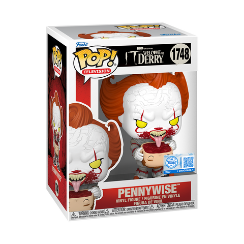 Funko Pop! Television: IT (Welcome To Derry) - Pennywise (with Head) #1748 [Funko Special Edition] *PREORDER*