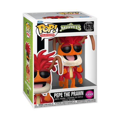 Funko Pop! Television: The Muppets - Deluxe Kermit with Banjo / First Mate Piggy / Fozzie Bear / Gonzo / Pepe The Prawn (Flocked) *PREORDER*