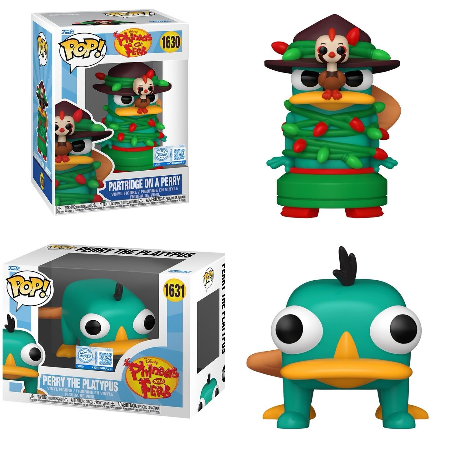 Funko Pop! Animation: Phineas & Ferb - Partridge On A Perry / Perry The Platypus